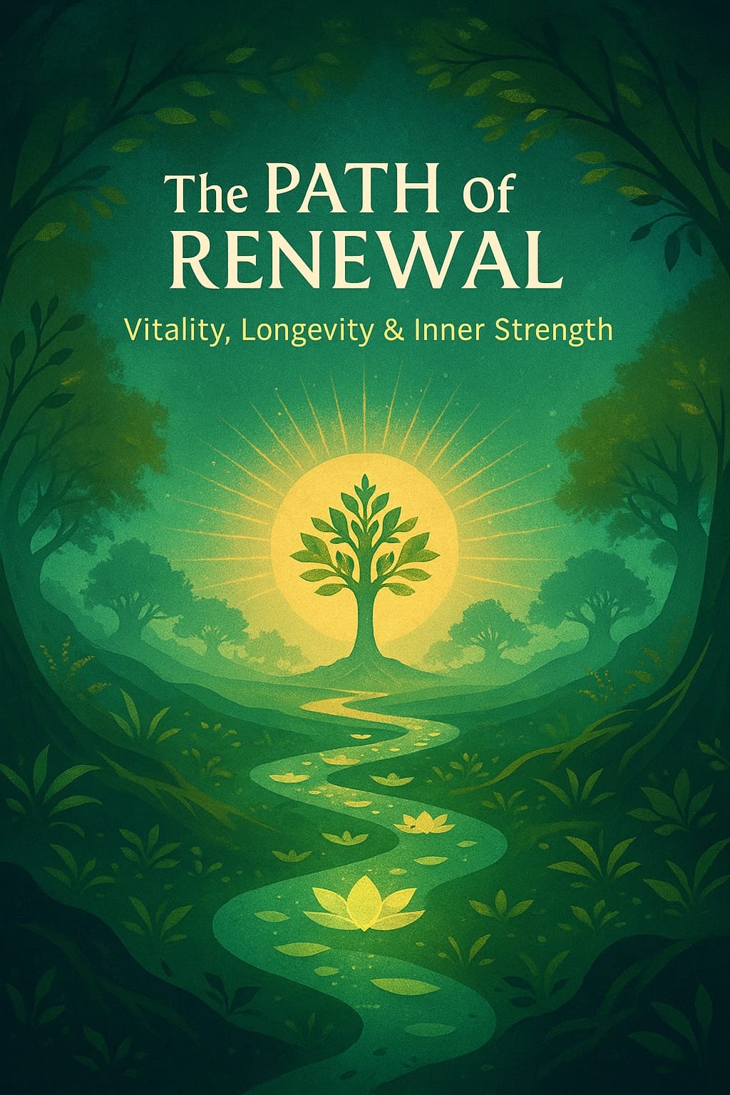 aethron-path-renewal-vitality-longevity The image shows an abstract representation of renewal for Aethron's path of renewal