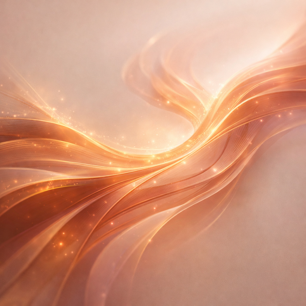 Abstract illustration of flowing golden pathways and interconnected nodes representing metabolic support and cellular energy processes.