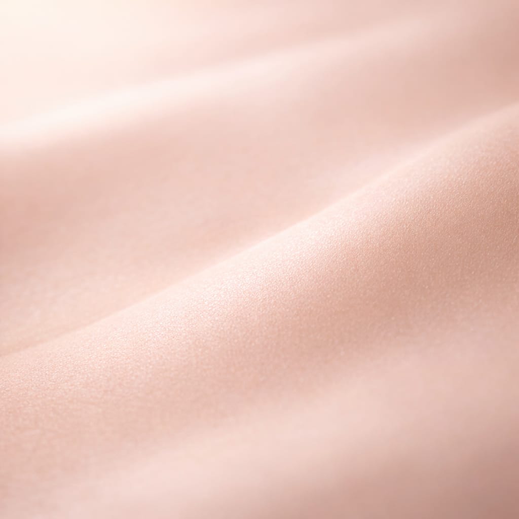 Abstract close-up image representing healthy, well-conditioned skin, showing a smooth, even surface with a calm, balanced texture to convey skin comfort and stability.