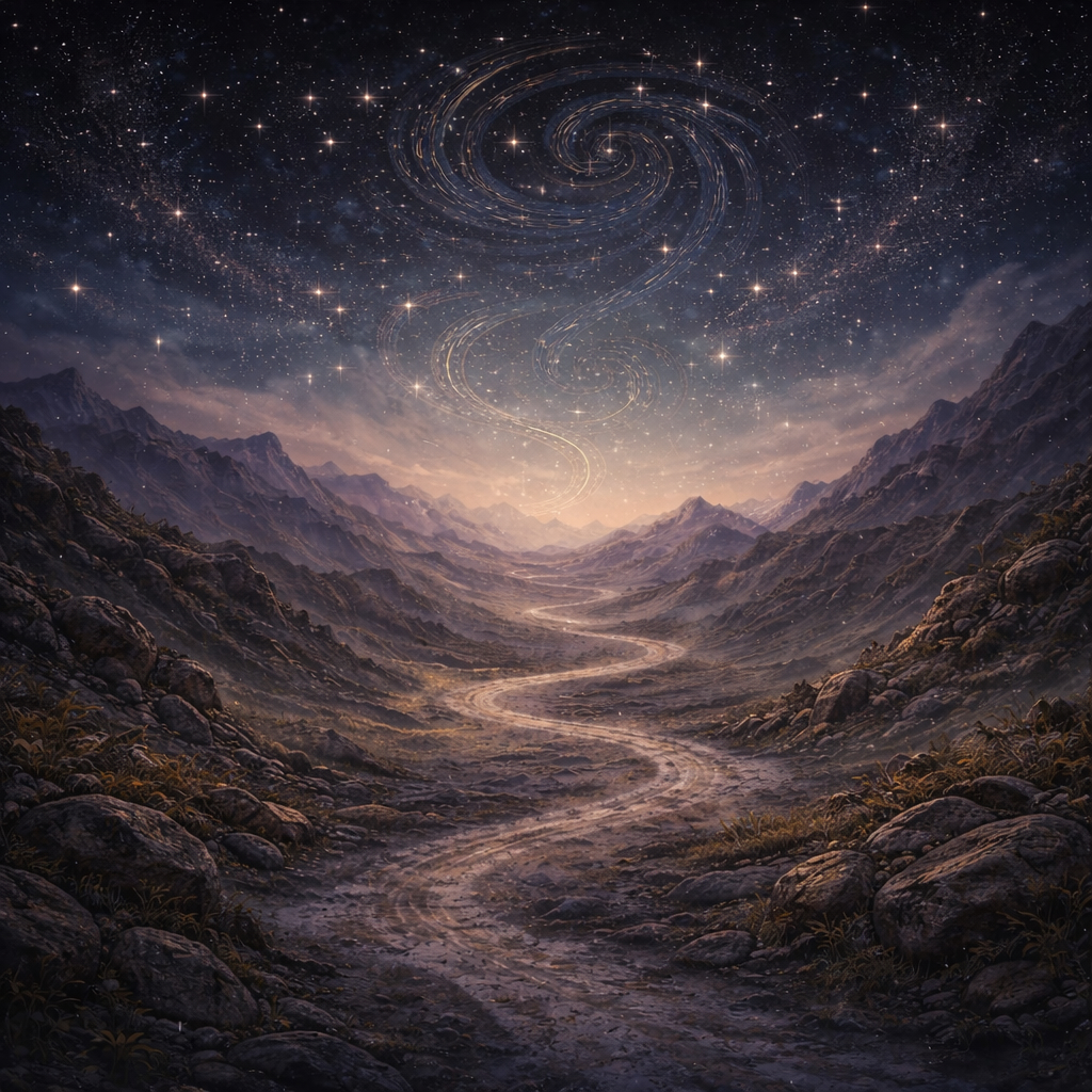 the-path-of-the-mind-square-no-text Abstract representation of the Aethron path of the mind